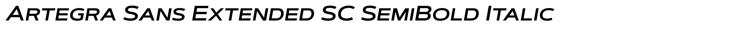 Artegra Sans Extended SC SemiBold Italic